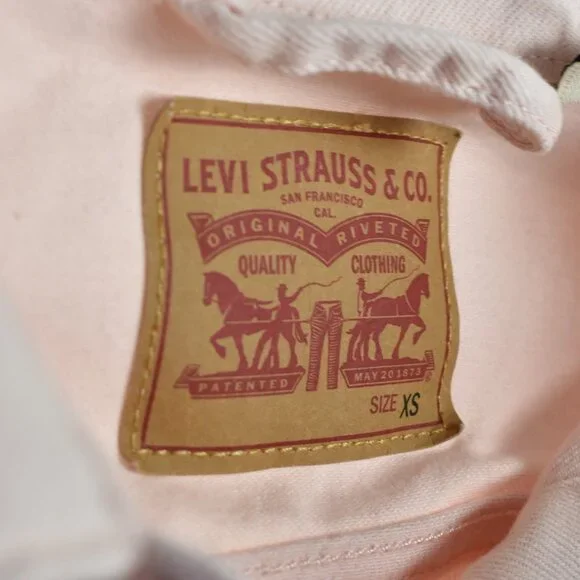 Levi's Denim Trucker Jean Jacket Pink - XS - Picture 8 of 8
